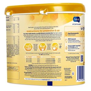 Enfamil NeuroPro Baby Formula, Triple Prebiotic Immune Blend with 2'FL HMO & Expert Recommended Omega-3 DHA, Inspired by Breast Milk, Non-GMO, Reusable Tub, 20.7 Oz (Packaging May Vary)