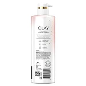 Olay Cleansing & Nourishing Body Wash with Vitamin B3 and Hyaluronic Acid, 26 fl oz (Pack of 4)
