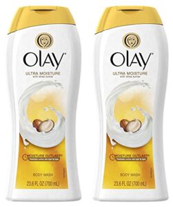 olay ultra moisture moisturizing body wash with shea butter – 23.6 oz – 2 pk