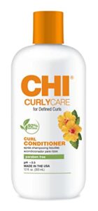 chi curlycare – curl conditioner 12 fl oz- gentle formula hydrates curls, reduces frizz while retaining curl shape and curl pattern