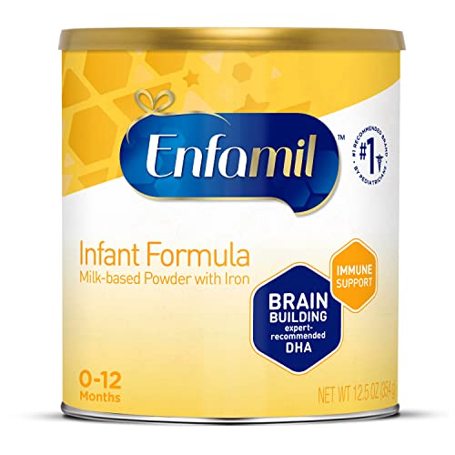 Enfamil Infant Formula, Milk-based Baby Formula with Iron, Omega-3 DHA & Choline, Powder Can, 12.5 Oz