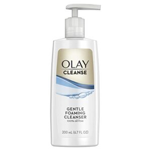 Olay Cleanse Gentle Foaming Face Cleanser for Sensitive Skin, Fragrance Free, 6.7 Fl Oz (Pack of 3)