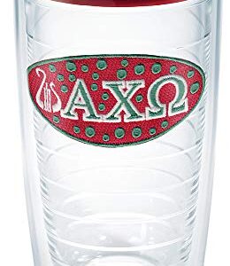 Tervis Made in USA Double Walled Sorority - Alpha Chi Omega Insulated Tumbler Cup Keeps Drinks Cold & Hot, 16oz, Lidded