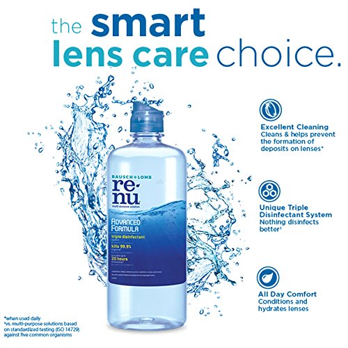 Renu Fresh Multi-Purpose Contact Lens Solution, Travel Size 2 Fl Oz (Pack Of 4)