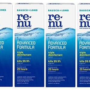 Renu Fresh Multi-Purpose Contact Lens Solution, Travel Size 2 Fl Oz (Pack Of 4)