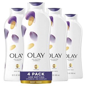 olay age defying body wash with vitamin e & b3 complex, 22 fl oz (pack of 4)