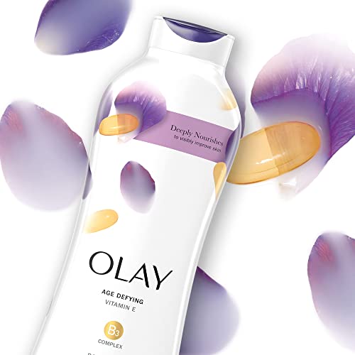 Olay Age Defying Body Wash with Vitamin E & B3 Complex, 22 Fl Oz (Pack of 4)