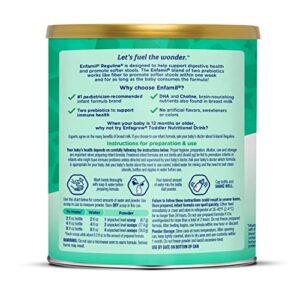 Enfamil Reguline Baby Formula, Designed for Soft, Comfortable Stools, with Omega-3 DHA & Probiotics for Immune Support, Powder Can, 12.4 Oz