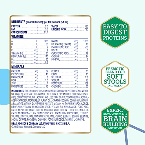 Enfamil Reguline Baby Formula, Designed for Soft, Comfortable Stools, with Omega-3 DHA & Probiotics for Immune Support, Powder Can, 12.4 Oz