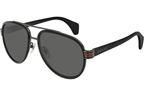 Gucci GG0447S - 001 Sunglasses Black w/ Grey Polarized Lens 58mm