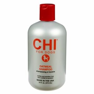 chi for dogs oatmeal shampoo for dry and irritated skin – 16 oz