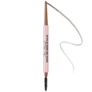 too faced brow detailer brow pencil waterproof – soft brown