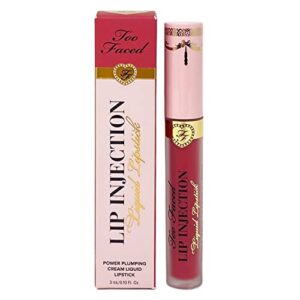 too faced lip injection liquid lipstick power plumping cream liquid lipstick – big lip energy – 3 ml / .10 fl oz