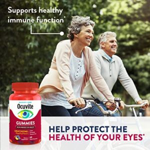 Ocuvite Vitamin & Mineral Supplement for Eye Health Adult Gummies, Contains Lutein & Zeaxanthin, Bausch, 60 Count