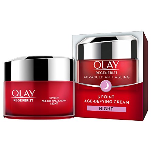 Olay Regenerist 3 Point Firming Anti-Ageing Night Cream Moisturiser, 15 ml