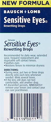 Bausch & Lomb Sensitive Eyes Rewetting Drops 0.5 FL OZ