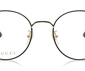 Gucci GG0297OK Trendy Round Metal Eyeglasses 52mm