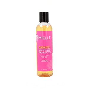 mielle organics haircare set ( babassu conditioning shampoo 8 oz , babassu oil and mint deep conditioner 8 oz )
