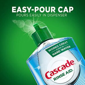 Cascade Rinse Aid Platinum, Dishwasher Rinse Agent, Regular Scent, 30.5 oz