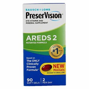 Bausch & Lomb PreserVision AREDS 2 Formula 90 Soft Gels- Packaging May Vary, 90 Count