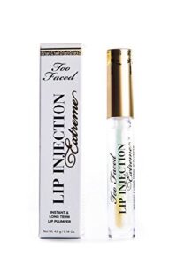 too faced clear lip injection extreme lip plumping gloss – full size