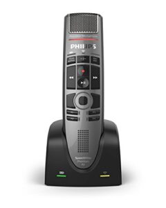 philips speechmike premium air wireless dictation usb microphone, push-button