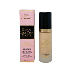 too faced born like this matte 24 hour undetectable super longwear foundation – 10 pearl