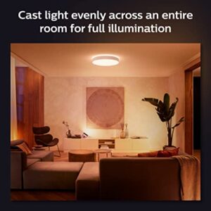 Philips Hue Enrave Large White Ambiance Smart Ceiling Lamp, Bluetooth and Zigbee Compatible (Hue Hub Optional), White