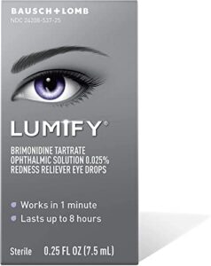 lumify redness reliever eye drops, 0.08 fl oz (pack of 2)
