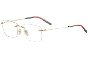 gucci gg 0399o 002 light gold metal rimless eyeglasses 56mm
