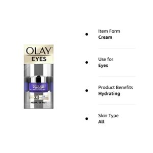 Olay, Retinol 24 Max Night Eye Cream, 0.51 Fl Oz