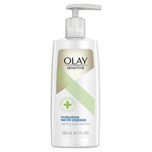 olay sensitive facial cleanser with hungarian water essence, 6.7 oz