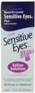 sensitive eyes plus saline solution, 12 oz