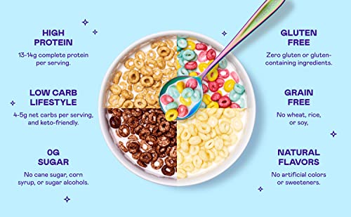 Magic Spoon Cereal, Variety 4-Pack of Cereal - Keto & Low Carb Lifestyles I Gluten & Grain Free I High Protein I 0g Sugar