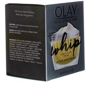 Olay Total Effects Whip Active Moisturizer 1.7 Ounce (50ml) (2 Pack)