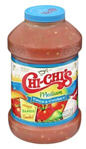 chi-chi’s thick and chunky salsa medium, 60 ounce