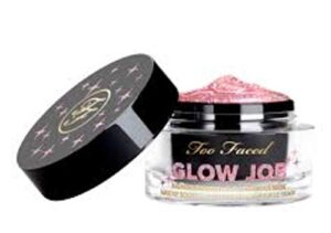 too faced glow job peel off radiance boosting glitter face mask 1.7 oz