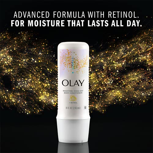 Olay Nighttime Rinse-off Body Conditioner with Retinol and Vitamin B3 Complex, 8 Fluid Ounce (Pack of 6)