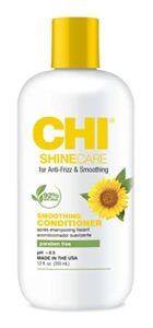chi shinecare – smoothing conditioner 12 fl oz- transforms dull, lackluster hair to condition and smooth split ends and frizz, adding instant shine and hydration