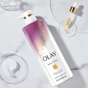 Olay Hydrating Body Wash with Witch Hazel and Vitamin B3 (Pack of 4)