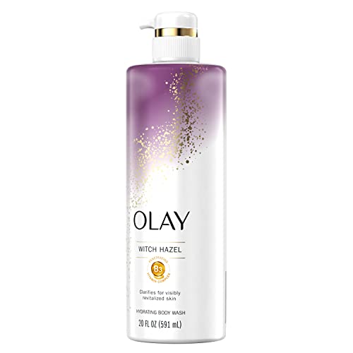 Olay Hydrating Body Wash with Witch Hazel and Vitamin B3 (Pack of 4)