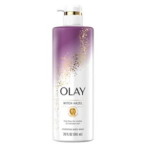 Olay Hydrating Body Wash with Witch Hazel and Vitamin B3 (Pack of 4)