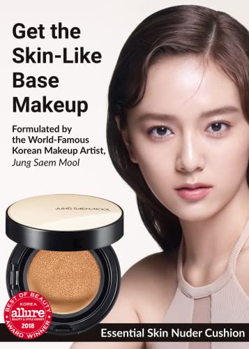 [JUNGSAEMMOOL OFFICIAL] Essential Skin Nuder Cushion (Medium Deep) | Refill Included | Natural Finish | Buildable Coverage | Makeup Artist Brand