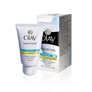 olay natural white light instant glowing fairness cream, 40g