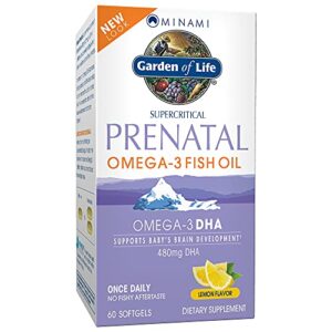 garden of life prenatal dha omega 3 fish oil – minami natural prenatal, 60 softgels