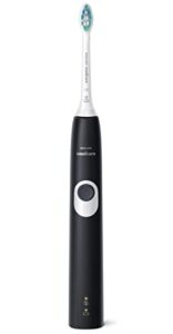 philips sonicare protectiveclean 4100 electric rechargeable toothbrush, plaque control, black