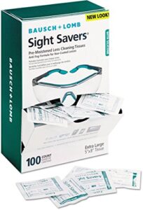 sight savers pre-moistened anti-fog tissues with silicone, 100/box