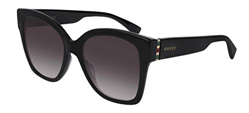 Gucci Women's Web Plaque Sunglasses, Black/Grey Gradient, One Size