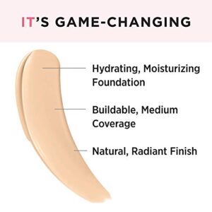 IT Cosmetics Your Skin But Better Foundation + Skincare, Fair Warm 12 - Hydrating Coverage - Minimizes Pores & Imperfections, Natural Radiant Finish - With Hyaluronic Acid - 1.0 fl oz