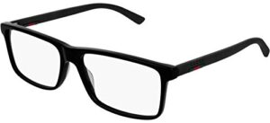 gucci eyeglasses gg 0424 o- 005 black /, 58-16-145